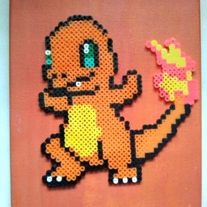Charmander Perler Painting